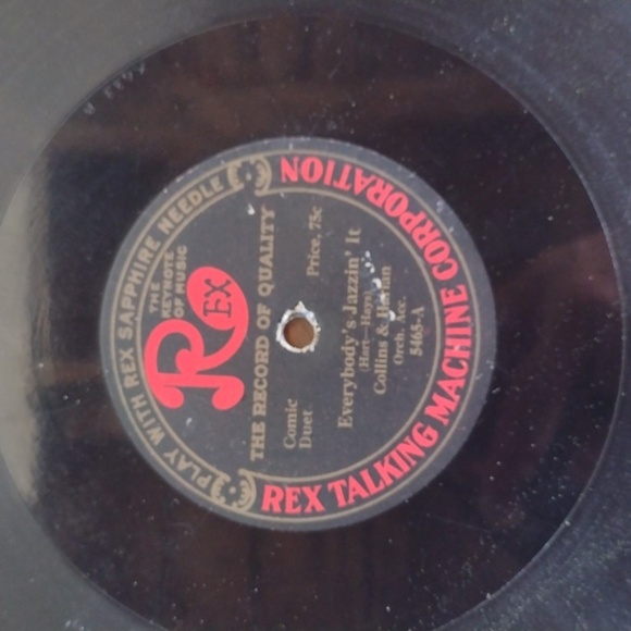 Antique RexTalking Machine Comic Duet Record Vinyl - Picture 2 of 2